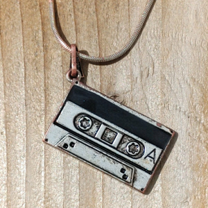 Vintage Cassette Tape Necklace Charm